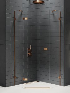 Avexa zuhanykabin bronz profillal